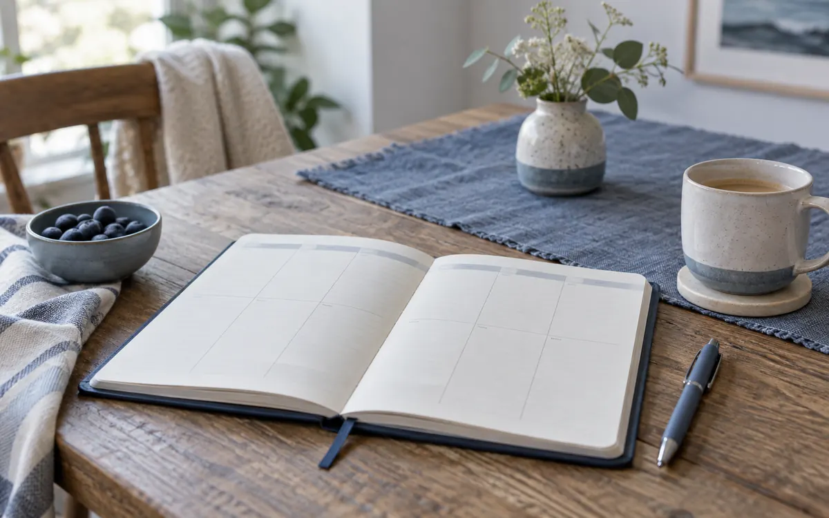 Planejamento semanal simples para organizar sua rotina