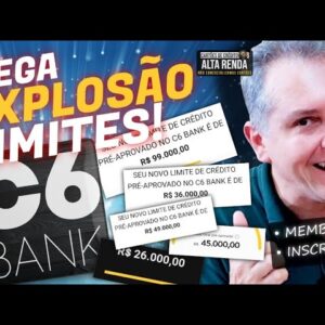 💳C6BANK UMA EXPLOSÃO DE LIMITES QUE NÃO PARAM DE CHEGAR. UMA LOUCURA, VÁRIOS CLIENTES APROVADOS.