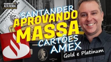 💳SANTANDER LIBERA GERAL OS CARTÕES "AMERICAN EXPRESS GOLD E THE PLATINUM CARD", TODOS 13/10/2021.