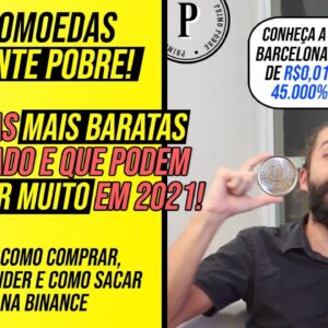 AS CRIPTOMOEDAS MAIS BARATAS (a partir de UM CENTAVO) l Criptomoedas que VÃO VALORIZAR EM 2021!