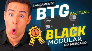 FALEI TUDO SOBRE O NOVO CARTÃO DE CRÉDITO BTG+ BLACK MODULAR (TEM CASHBACK, PONTOS LIVELO E ESFERA)