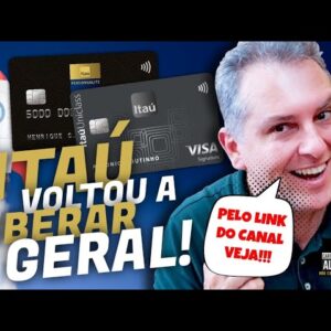 💳Itaú Personnalité, Itaú Uniclass e VAREJO, APROVANDO GERAL: limites e cartões, LINK DISPONIVEL.