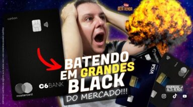 💳C6BANK MASTERCARD BLACK CARBON SEM ANUIDADE? 4 ACESSOS AO LOUNGE KEY GRÁTIS, 6 ADICIONAIS GRÁTIS.