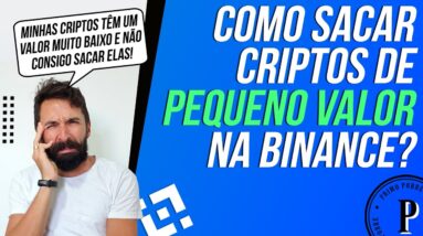 Como SACAR e CONVERTER CRIPTOS de VALOR PEQUENO na BINANCE? (Converter criptos em BNB)