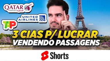 As 3 Melhores Cias para LUCRAR vendendo passagens - Máquina de Passagens #shorts