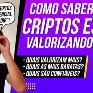 Como saber QUAIS CRIPTOMOEDAS estão VALORIZANDO MAIS (Criptos bombando!) Aula sobre COINMARKETCAP