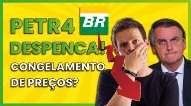 PETROBRAS (PETR4) DESPENCA! Congelamento de preços? Gasolina cara? E agora?