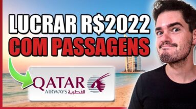 Como Vender Passagens Aéreas Para Lucrar? LUCREI R$2022,00 - Como Vender milhas no particular Qatar