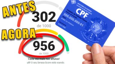 SAIBA COMO AUMENTAR O SCORE DO CPF