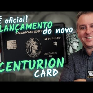 💳OFICIAL "American Express® Centurion Card Santander Brasil" | Chegou o maior cartão da amex metal.