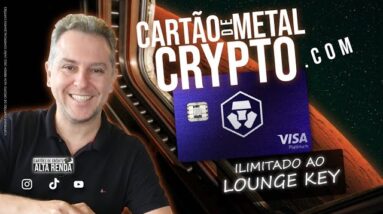 💳NOVO CARTÃO CRYPTO SEM ANUIDADE DE METAL VISA PLATINUM. ATÉ 8% DE CASHBACK NO BRASIL E LOUNGE KEY.