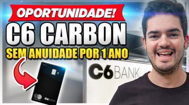 C6 Carbon SEM ANUIDADE por 1 ano - Veja como conseguir o cartão black do c6 sem anuidade!