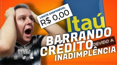 💳BANCO ITAÚ CORTA CRÉDITO PARA CONTER A ONDA DA INADIMPLÊNCIA E CALOTES. E MEUS LIMITES ?