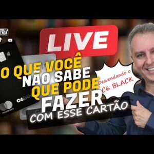 TUDO SOBRE UM DOS MELHORES CARTÕES BLACK DE UM BANCO DIGITAL "C6BANK CARBON BLACK" VEJA NA LIVE HOJE