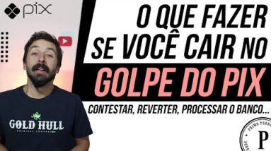 O QUE FAZER se você CAIR NO GOLPE PIX (Você pode fazer várias coisas, mas precisa SER RÁPIDO!