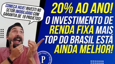 O MELHOR INVESTIMENTO de RENDA FIXA do Brasil: 20% AO ANO (Pagamentos Mensais / Imóveis / INCO)