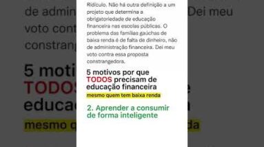 LUCIANA GENRO: 5 MOTIVOS PARA ENSINAR EDUCAÇÃO FINANCEIRA NAS ESCOLAS!