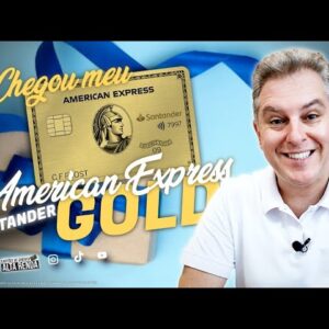 💳CHEGOU MEU CARTÃO SANTANDER AMERICAN EXPRESS GOLD CARD | UNBOXING DO CARTÃO E BENEFÍCIOS .