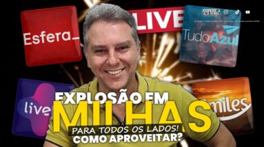 ▶️EXPLOSÃO DE MILHAS, PDA, DINERS, SMILES, AZUL, ESFERA, LIVELO| SAIBA TUDO AQUI HOJE NA ESTRATÉGIA.