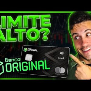 Até 1,5% de CASHBACK! Banco Original Mastercard Black comPrimeira Anuidade Grátis!