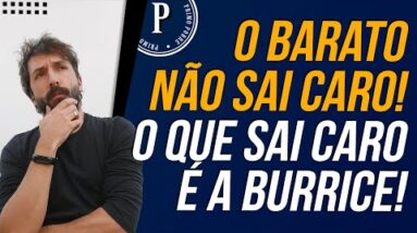 O BARATO não sai CARO. O Que SAI CARO É A BURRICE!