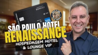 💳SALA VIP DENTRO DO HOTEL RENAISSANCE, USEI 18.400 PONTOS, TUDO INSCLUSO, ATÉ UPGRADE NO QUARTO.