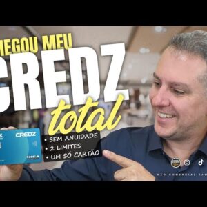 💳CHEGOU O MEU NOVO CARTÃO VISA INTERNACIONAL CLICK TOTAL CREDZ SEM ANUIDADE, DOIS LIMITES DE CRÉDITO