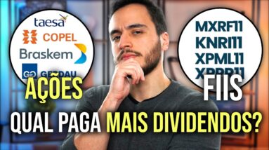 AÇÕES ou FUNDOS IMOBILIÁRIOS: qual RENDE MAIS?