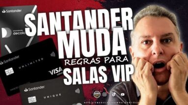 💳SANTANDER ENCERRA PARCERIA COM LOUNGE KEY JUNTO COM SEUS CARTÕES VISA :UNIQUE, UNLIMITED E DECOLAR.