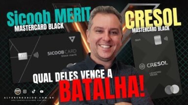 💳DUELO DOS GIGANTES: SICOOB BLACK MERIT X CRESOL MASTERCARD BLACK, QUAL DOS DOIS É O MELHOR?