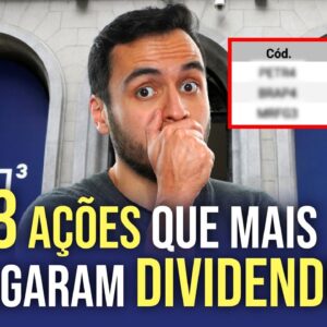 TOP 3 AÇÕES que mais pagaram DIVIDENDOS em 2022!