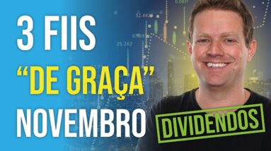 3 FIIs BARATOS e com ALTOS DIVIDENDOS que estamos comprando em NOVEMBRO!