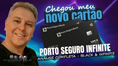 💳CHEGOU MEU NOVO CARTÃO VISA INFINITE PORTO SEGURO BANK, MAIS BENEFÍCIOS, COMPARAÇÃO DO BLACK TAMBÉM