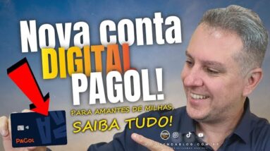 💳NOVA CONTA DIGITAL "PAGOL" MAIS MILHAS, MAIS BÔNUS, CARTÃO VIRTUAL PONTUA, SALDO NA CONTA PONTUA.