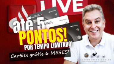 💳LIVE: CARTÃO GRÁTIS POR 6 MESES DO SANTANDER, ATÉ 5 PONTOS NOS CARTÕES PARTICIPANTES, AETERNUM BRA?