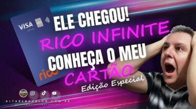 💳CHEGOU MEU CARTÃO VISA INFINITE EDIÇÃO ESPECIAL DA RICO. BANCO DIGITAL, SEM ANUIDADE PARA SEMPRE.