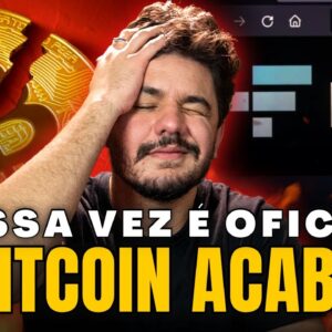 O Bitcoin acabou? 62% de queda o fim do BTC?