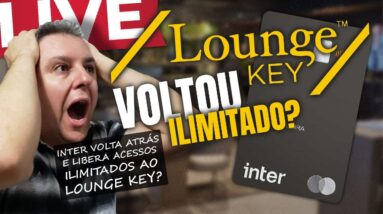 💳LIVE:BANCO INTER VOLTOU ATRÁS E LIBEROU GERAL O LOUNGE KEY ILIMITADO PARA O CARTÃO BLACK PARA TODOS