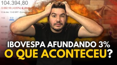 IBOVESPA CAI FORTE e volta aos 105 mil pontos! O que aconteceu?