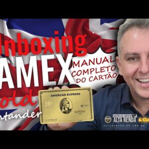 💳CHEGOU MEU CARTÃO AMERICAN EXPRESS GOLD CARD SEM ANUIDADE PRA SEMPRE. MANUAL AMEX GOLD & UNBOXING