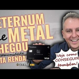 💳COMEÇOU A CHEGAR O VISA INFINITE AETERNUM DO BRADESCO DE METAL, VEJA O KIT BOAS VINDAS DO CARTÃO.