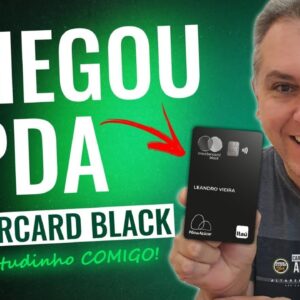 💳CHEGOU MEU MASTERCARD BLACK DO PDA, ATÉ 5 PONTOS E 120,00 DE CASHBACK TROCANDO 4.000 PONTOS PDA.