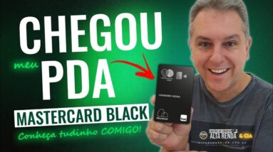 💳CHEGOU MEU MASTERCARD BLACK DO PDA, ATÉ 5 PONTOS E 120,00 DE CASHBACK TROCANDO 4.000 PONTOS PDA.