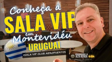 💳Conheça a Sala Aeropuertos VIP Club em Montevidéu no Uruguai. A Sala Vip é um Luxo só e de graça.