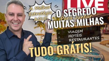 💳LIVE: O SEGREDO PARA JUNTAR MUITAS MILHAS | ESTRATÉGIA PARA GANHAR E VIAJAR DE GRAÇA COM OS PONTOS