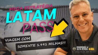 💳Oportunidade! Passagens por 1.991 milhas ou seja R$ 56,00, veja esta oportunidade via Latam Pass.