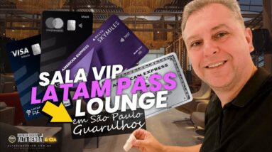 💳SALA VIP LATAM PASS EM GUARULHOS! SAIBA TUDO SOBRE A SALA DA LATAM AS 02HS DA MANHÃ EU FUI.