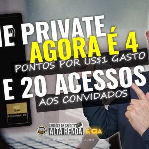 💳ITAÚ MASTERCARD BLACK THE ONE! AGORA COM 20 CONVIDADOS EM SALAS VIP E 4 PONTOS A CADA DÓLAR GASTO.