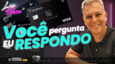 💳LIVE SHOW ALTA RENDA CARTÕES! VOCÊ PERGUNTA EU RESPONDO. VAMOS FALAR DE SALAS VIP E BANCOS.