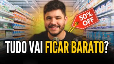 🚨 CONFIRMADO: TUDO VAI FICAR MAIS BARATO? Deflação no Brasil